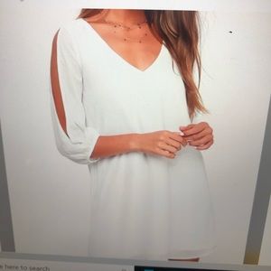 Lulus white long sleeve dress